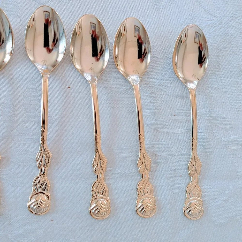 VTG Hildesheim Rose Nivella Rostfrei 11-Piece Flatware Set 18/10 Stainless Steel